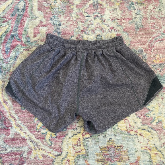 Lululemon heathered grey/black shorts size 2. 4” - Picture 2 of 2